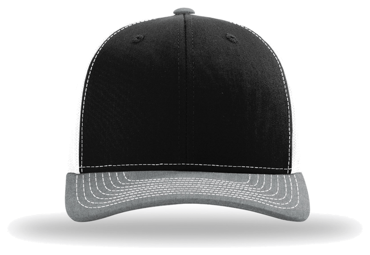 Black/ White/ Heather Grey