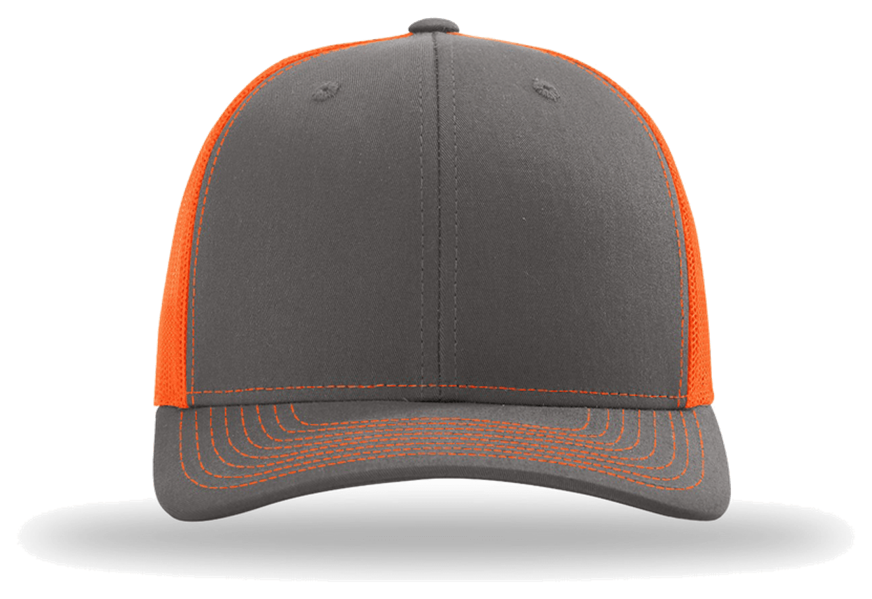 Charcoal/ Neon Orange