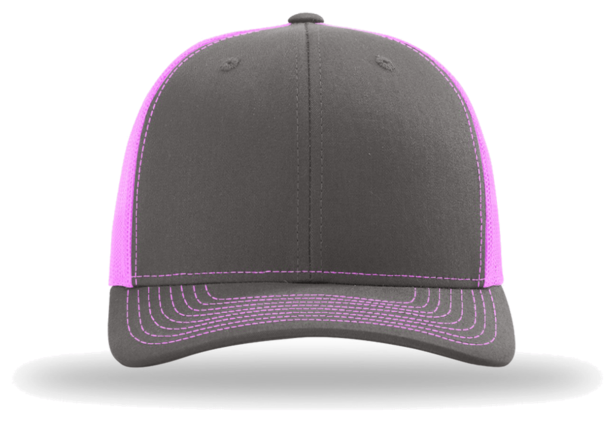 Charcoal/ Neon Pink