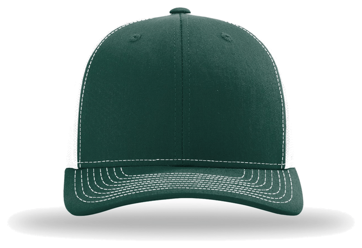 Dark Green/ White