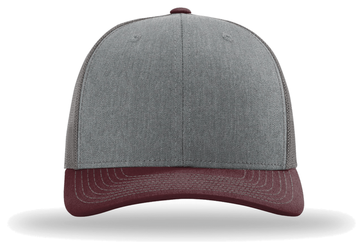 Heather Grey/ Charcoal/ Maroon