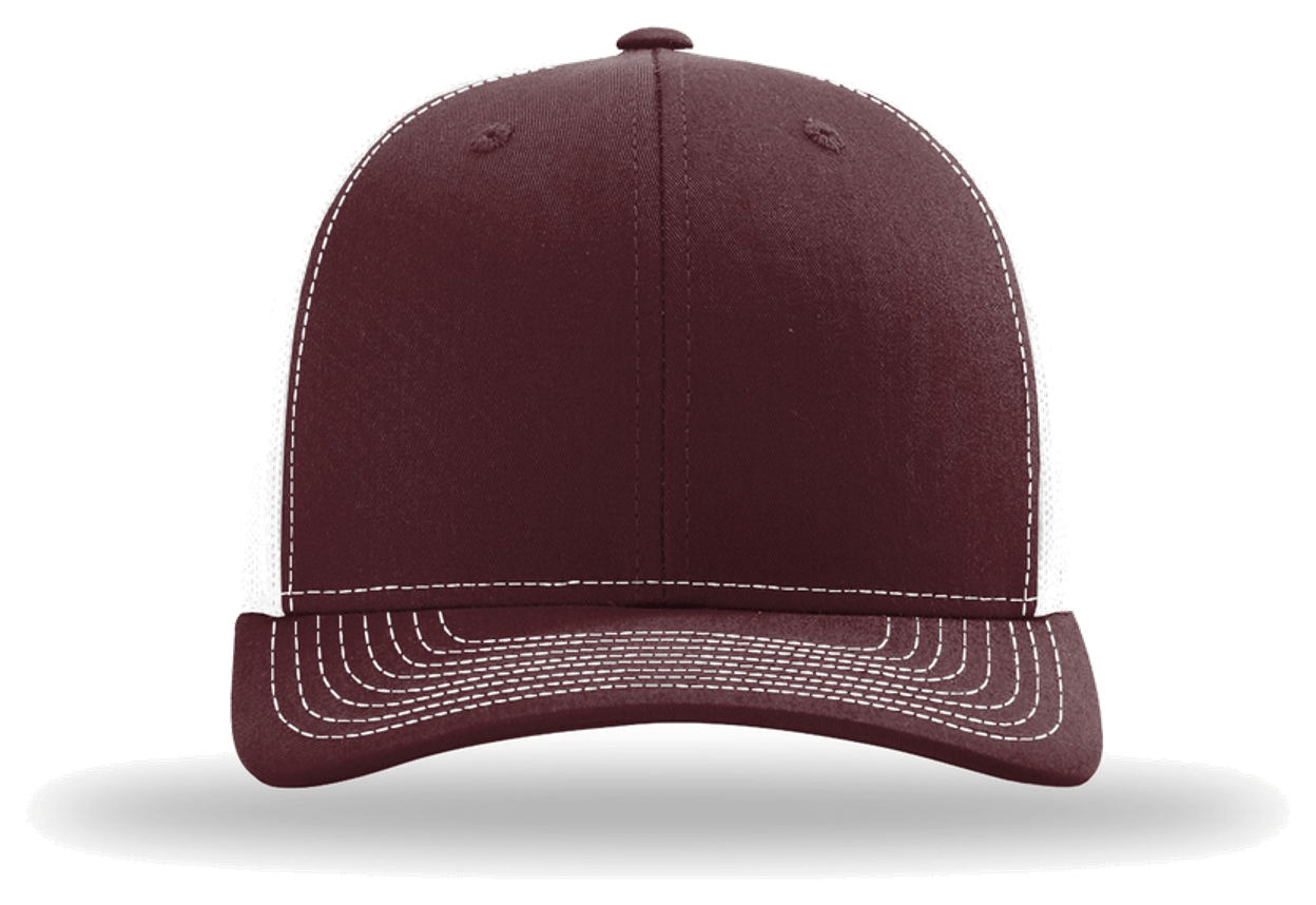 Maroon/ White