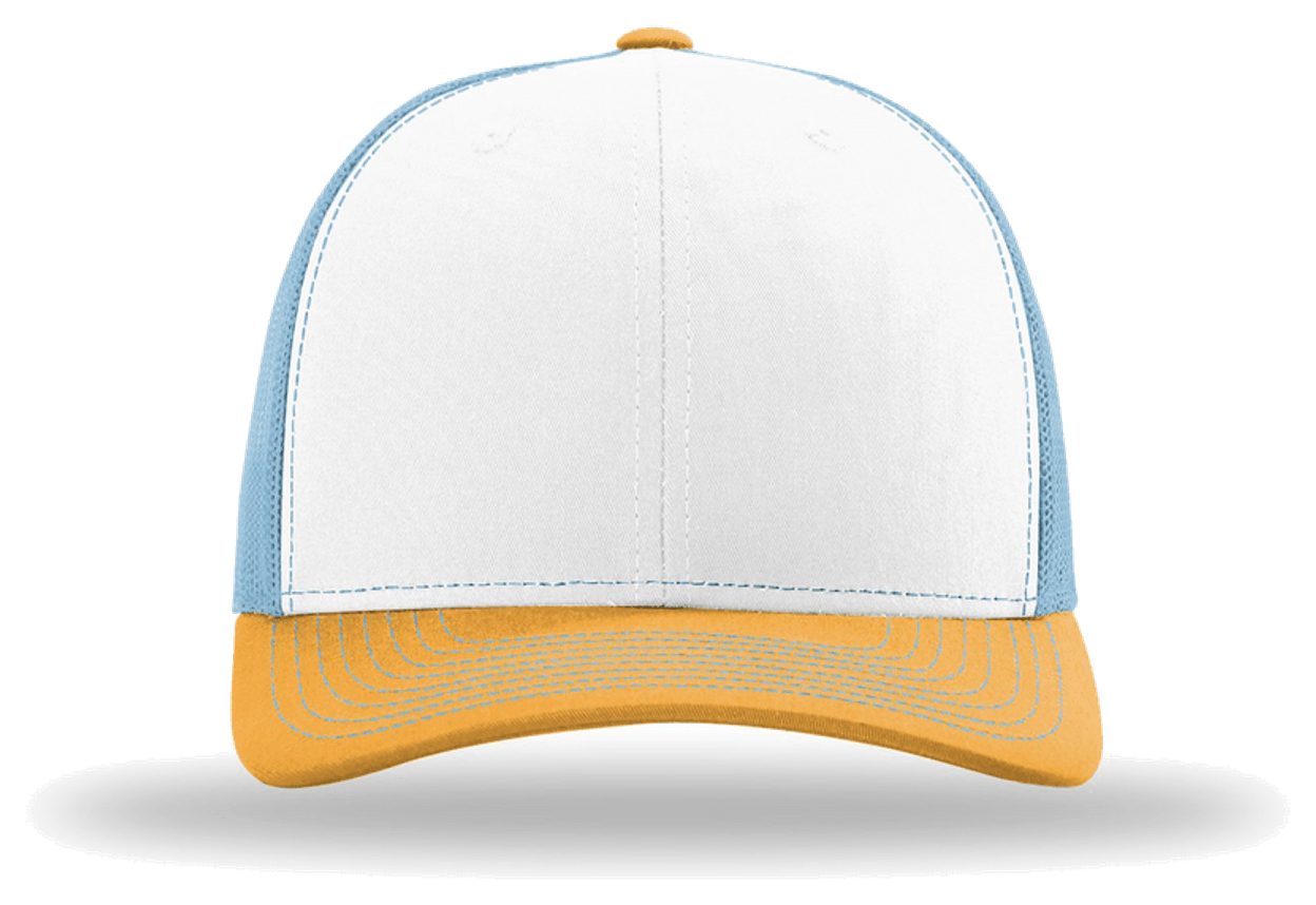 White/ Columbia Blue/ Yellow