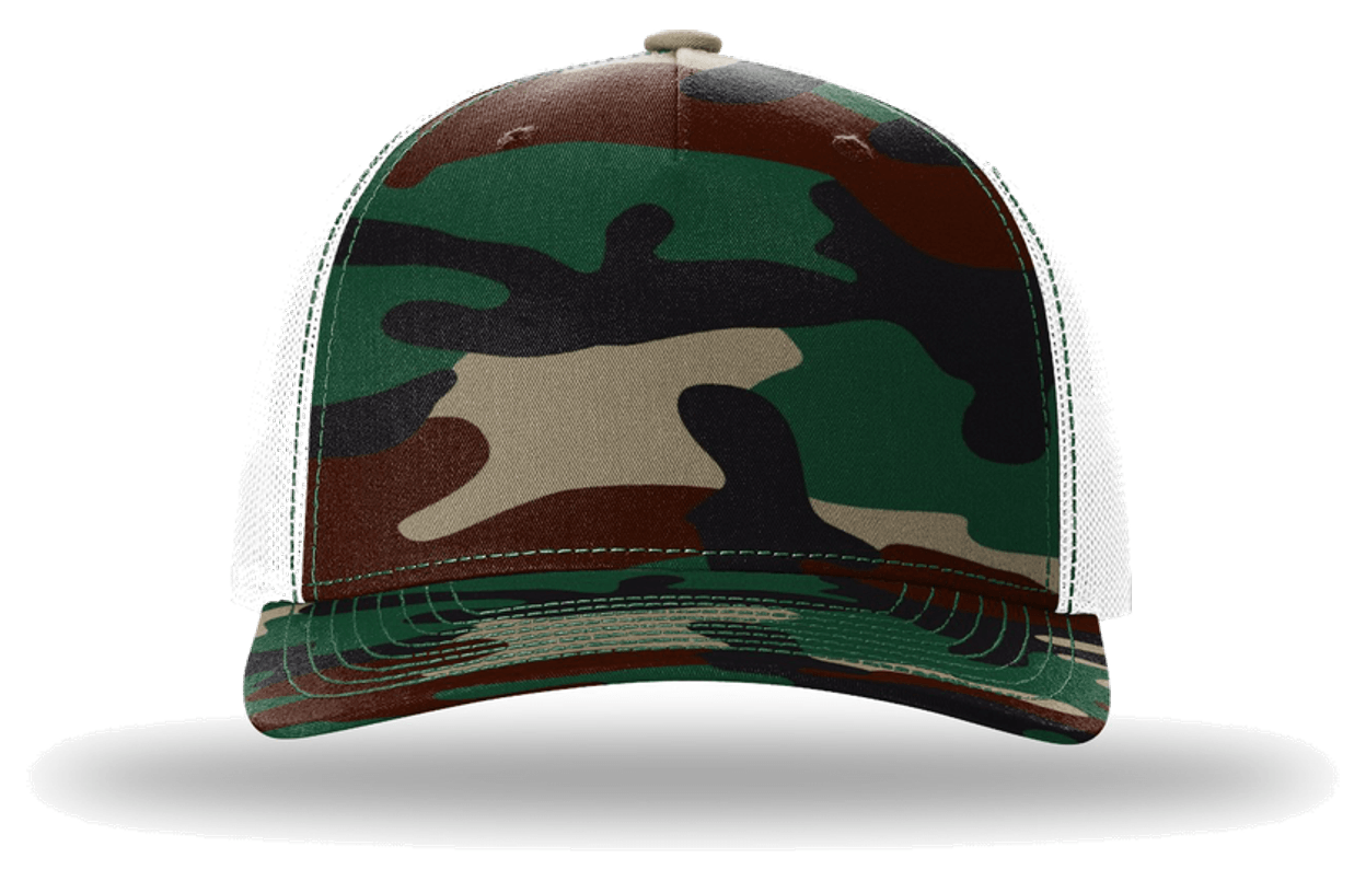 Green Camo/ White