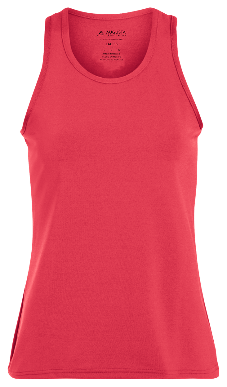 Ladies Poly/Spandex Solid Racerback Tank