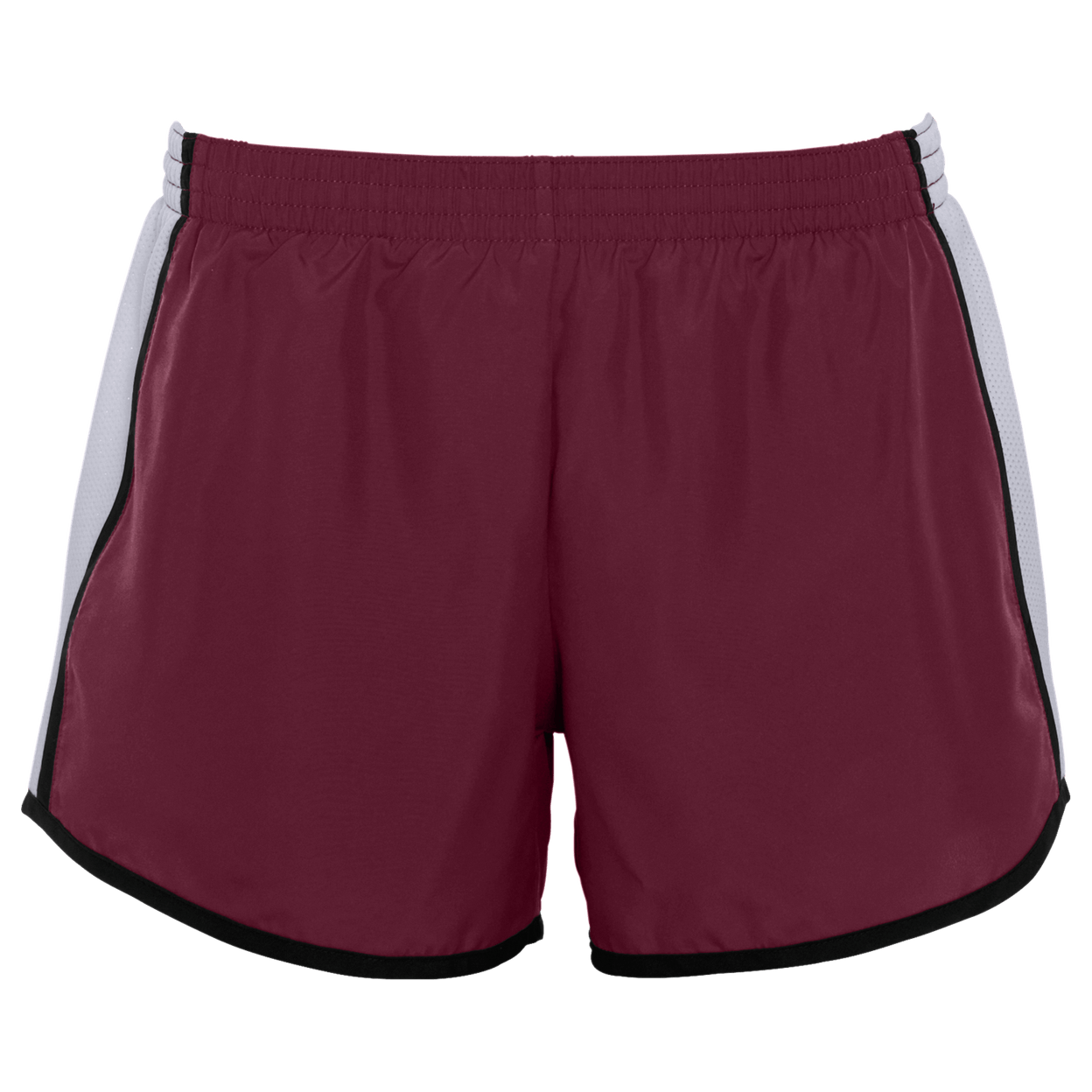 MAROON/WHITE/BLACK