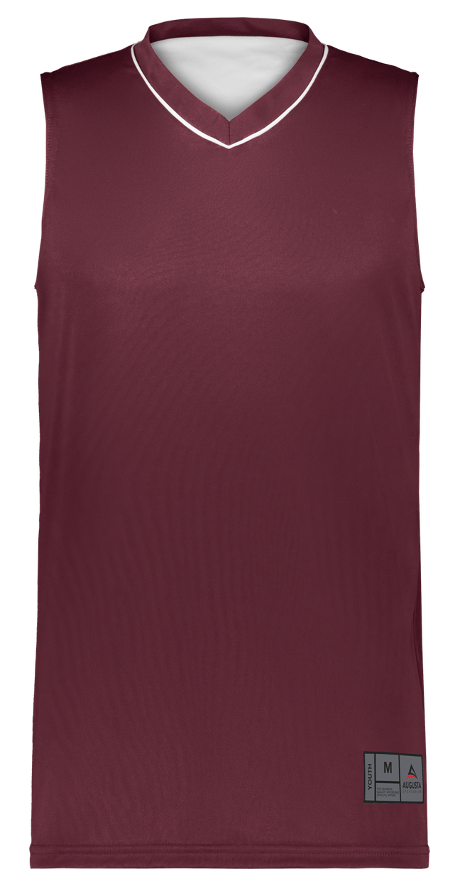 MAROON/WHITE