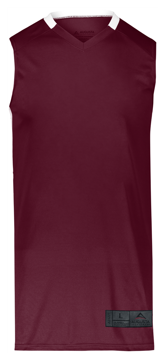 MAROON/WHITE