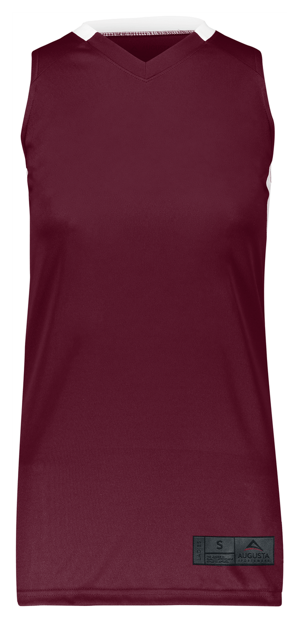 MAROON/WHITE