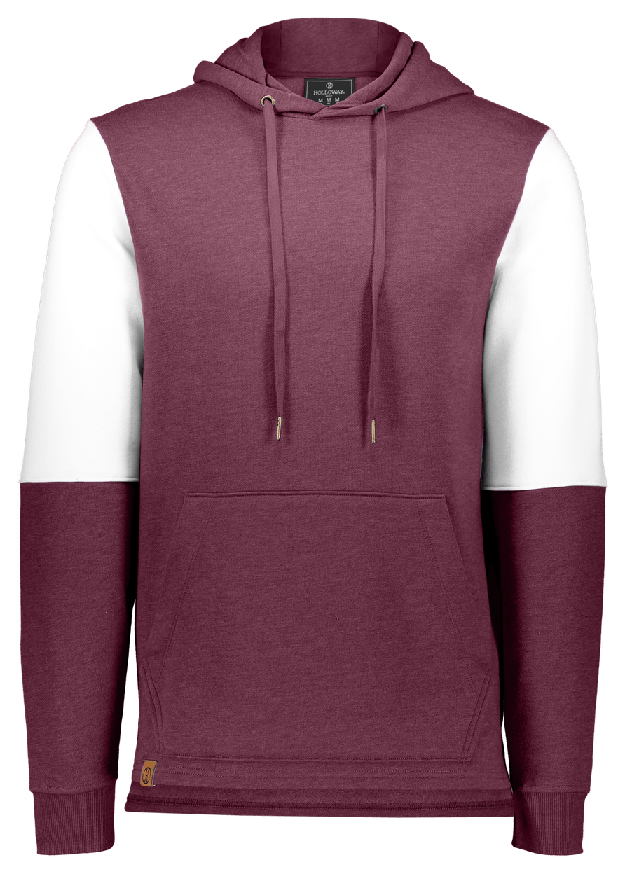 MAROON HEATHER/WHITE