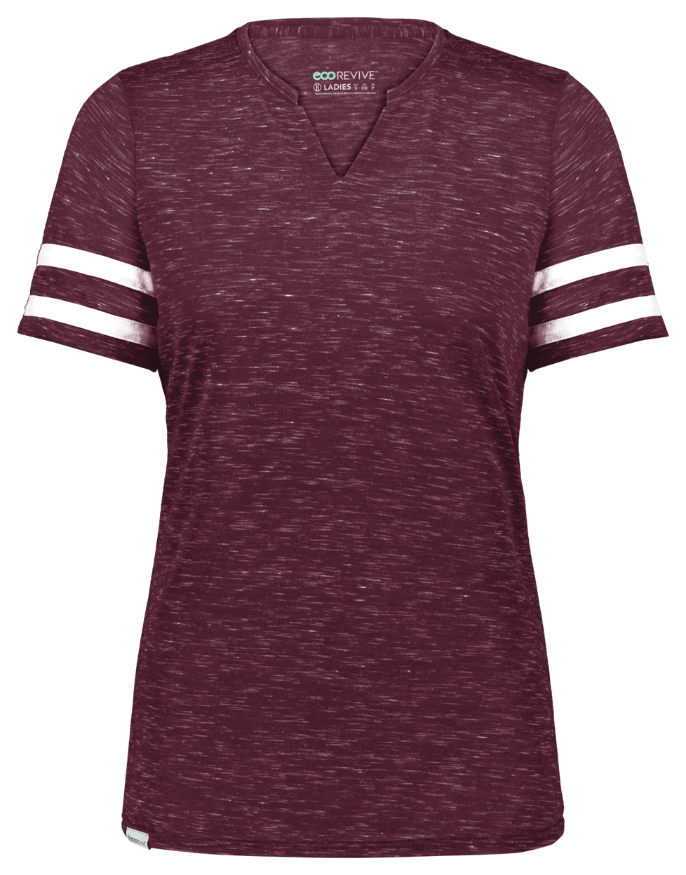 MAROON HEATHER/WHITE