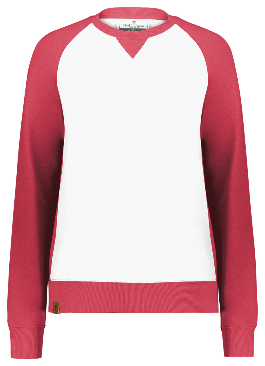 SCARLET HEATHER/WHITE