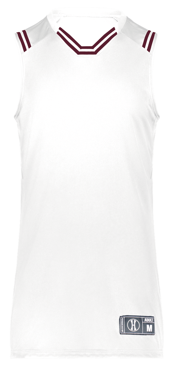 WHITE/MAROON