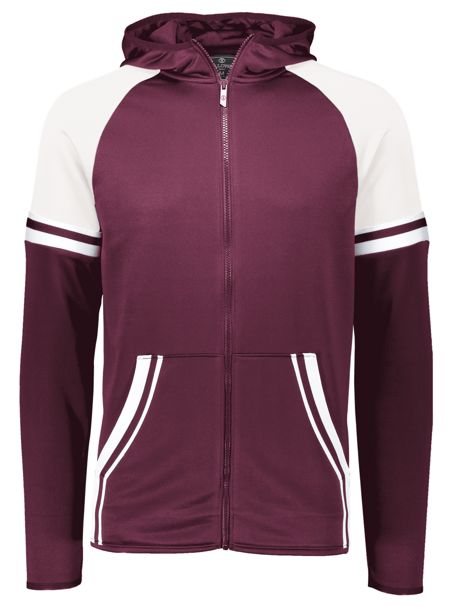 MAROON/WHITE