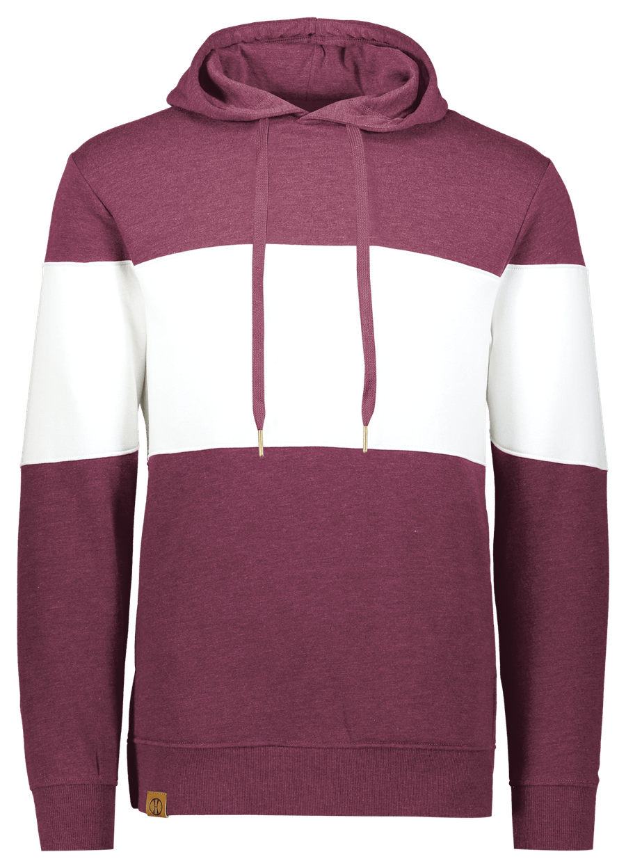 MAROON HEATHER/WHITE