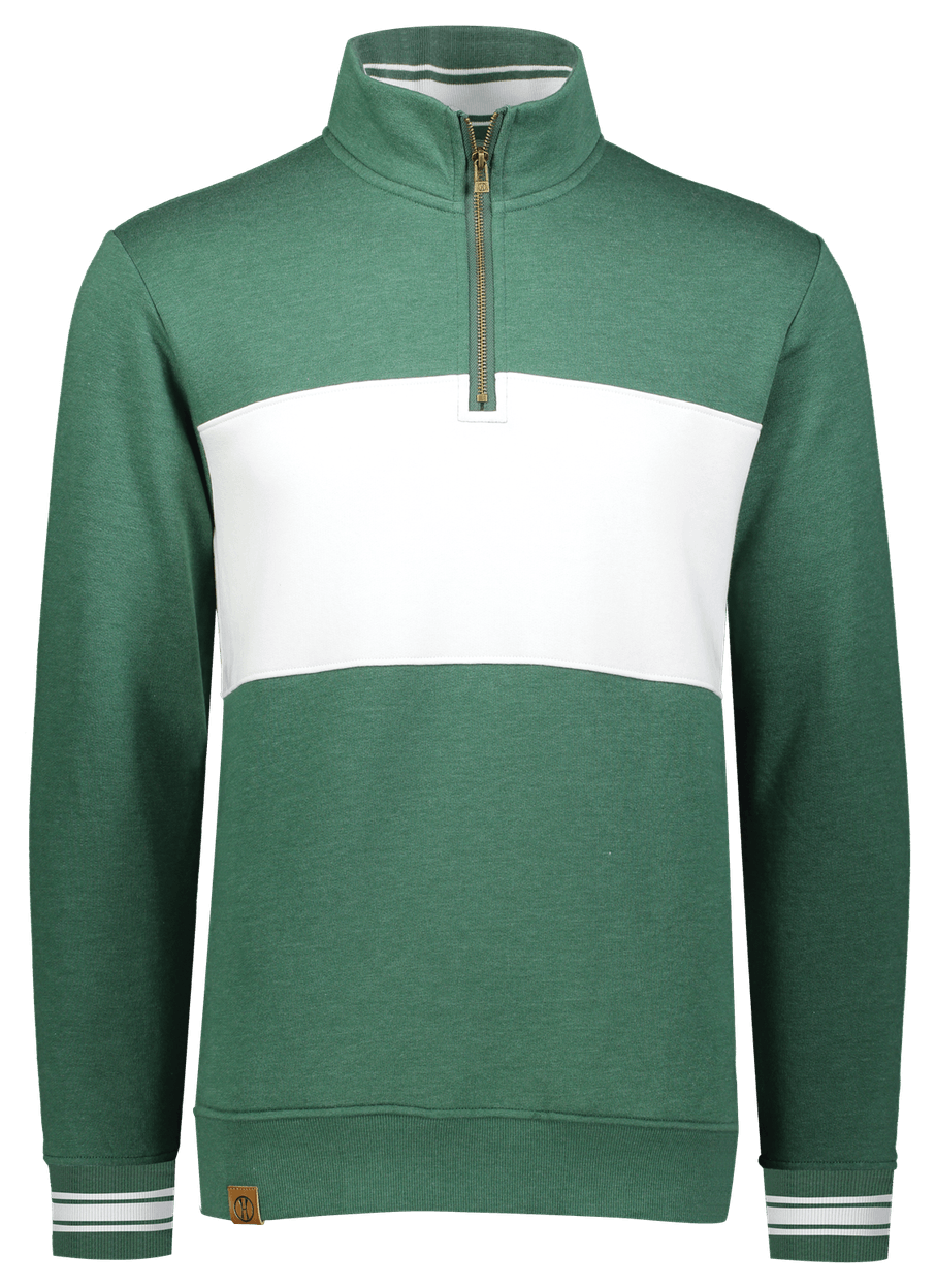 DARK GREEN HEATHER/WHITE