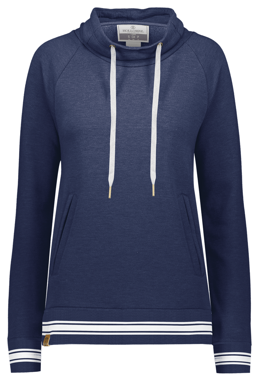 NAVY HEATHER/WHITE