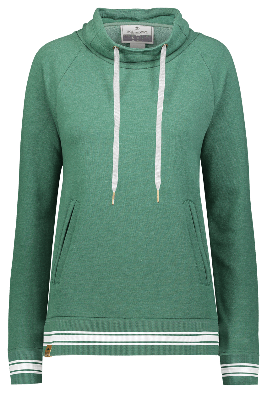 DARK GREEN HEATHER/WHITE