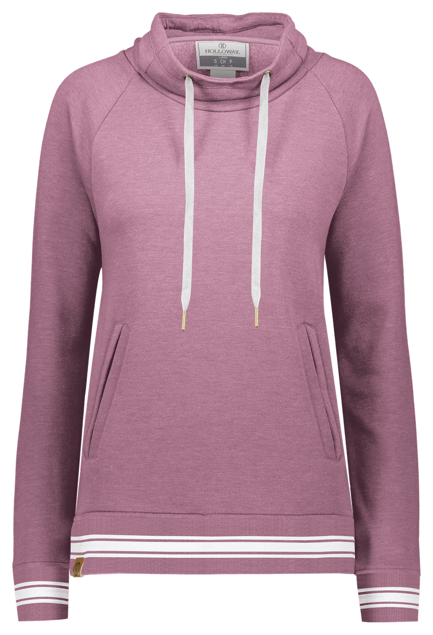 DUSTY ROSE HEATHER/WHITE