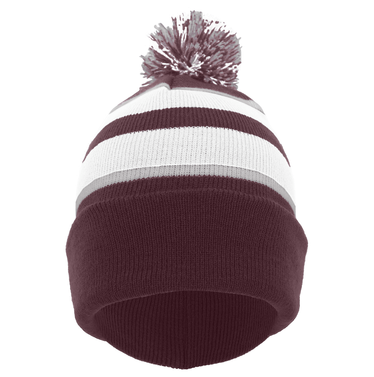 MAROON/WHITE/SILVER