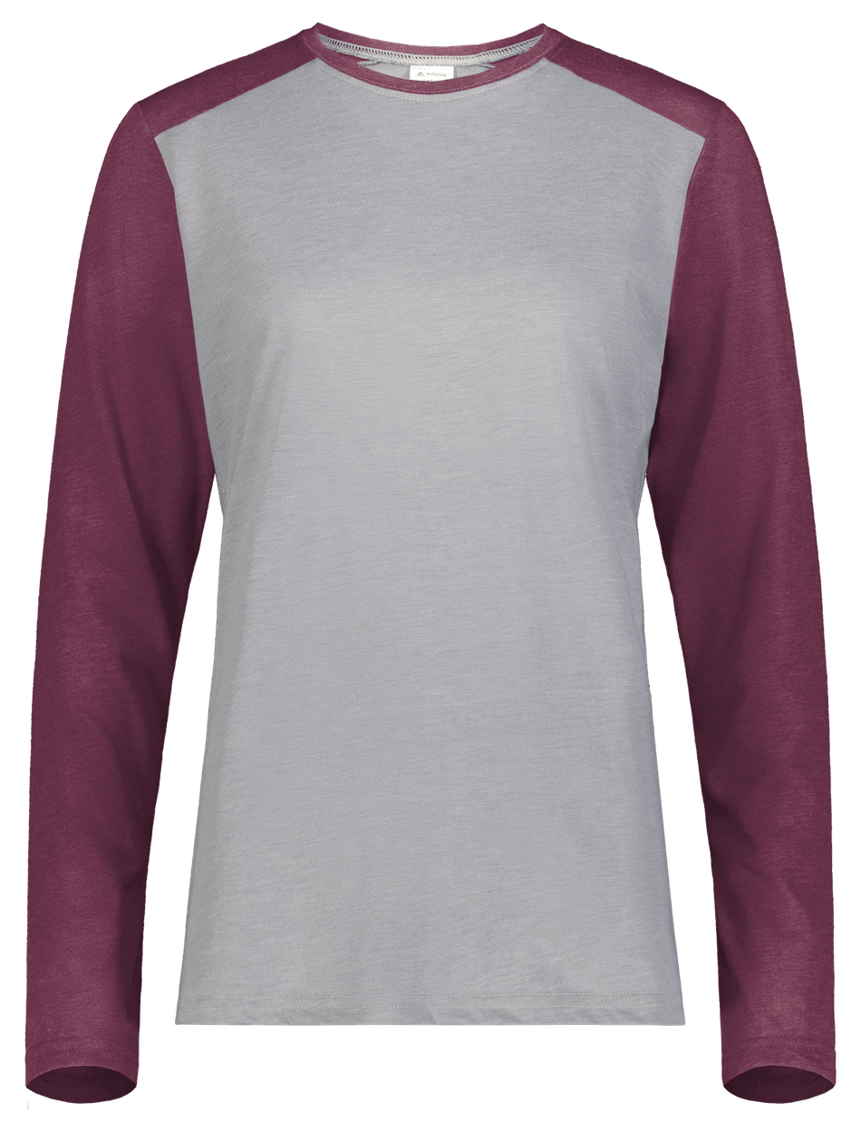 GREY HEATHER/MAROON HEATHER