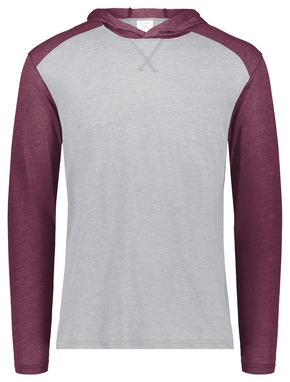 GREY HEATHER/MAROON HEATHER