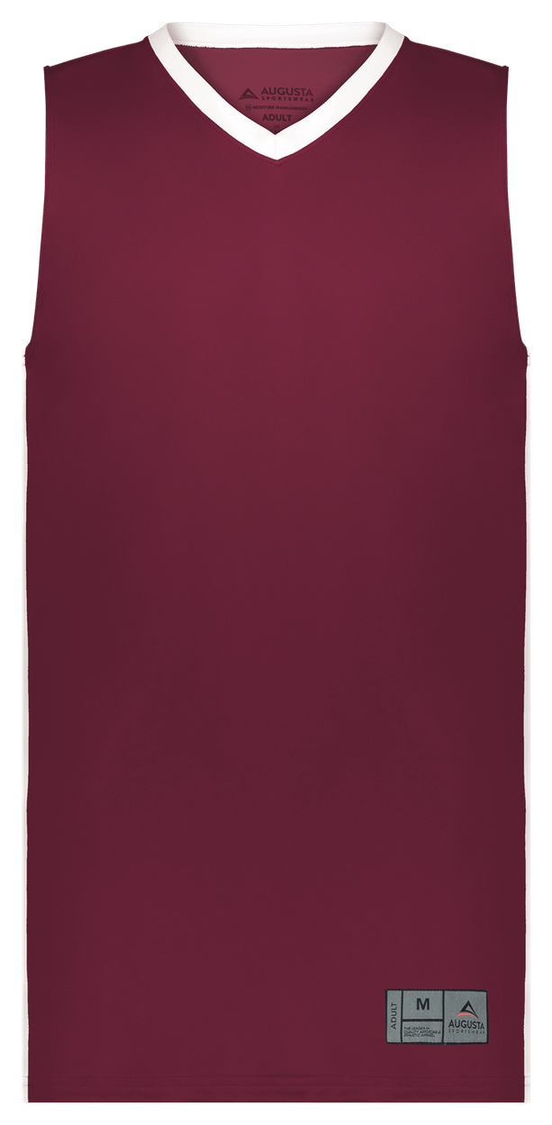 MAROON/WHITE