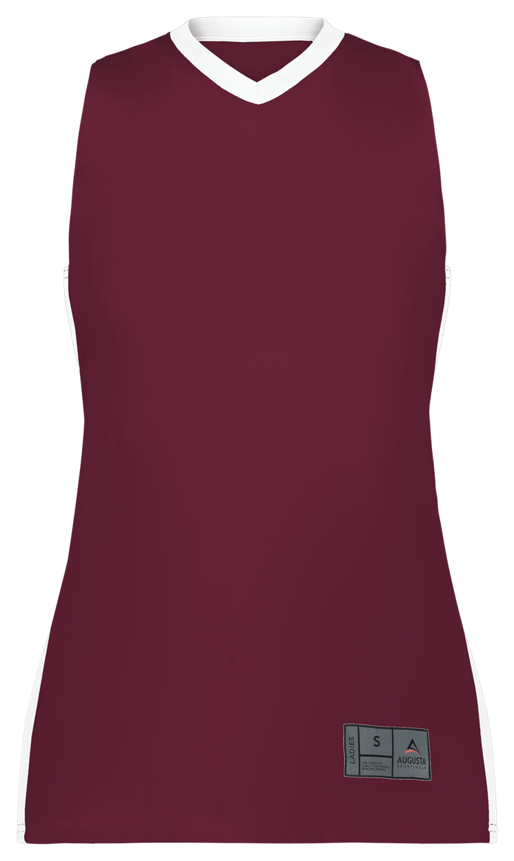 MAROON/WHITE