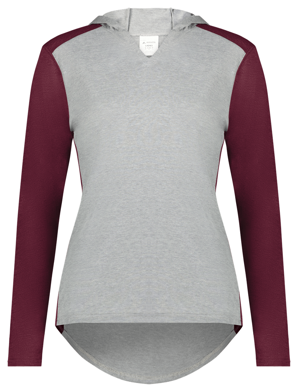GREY HEATHER/MAROON HEATHER