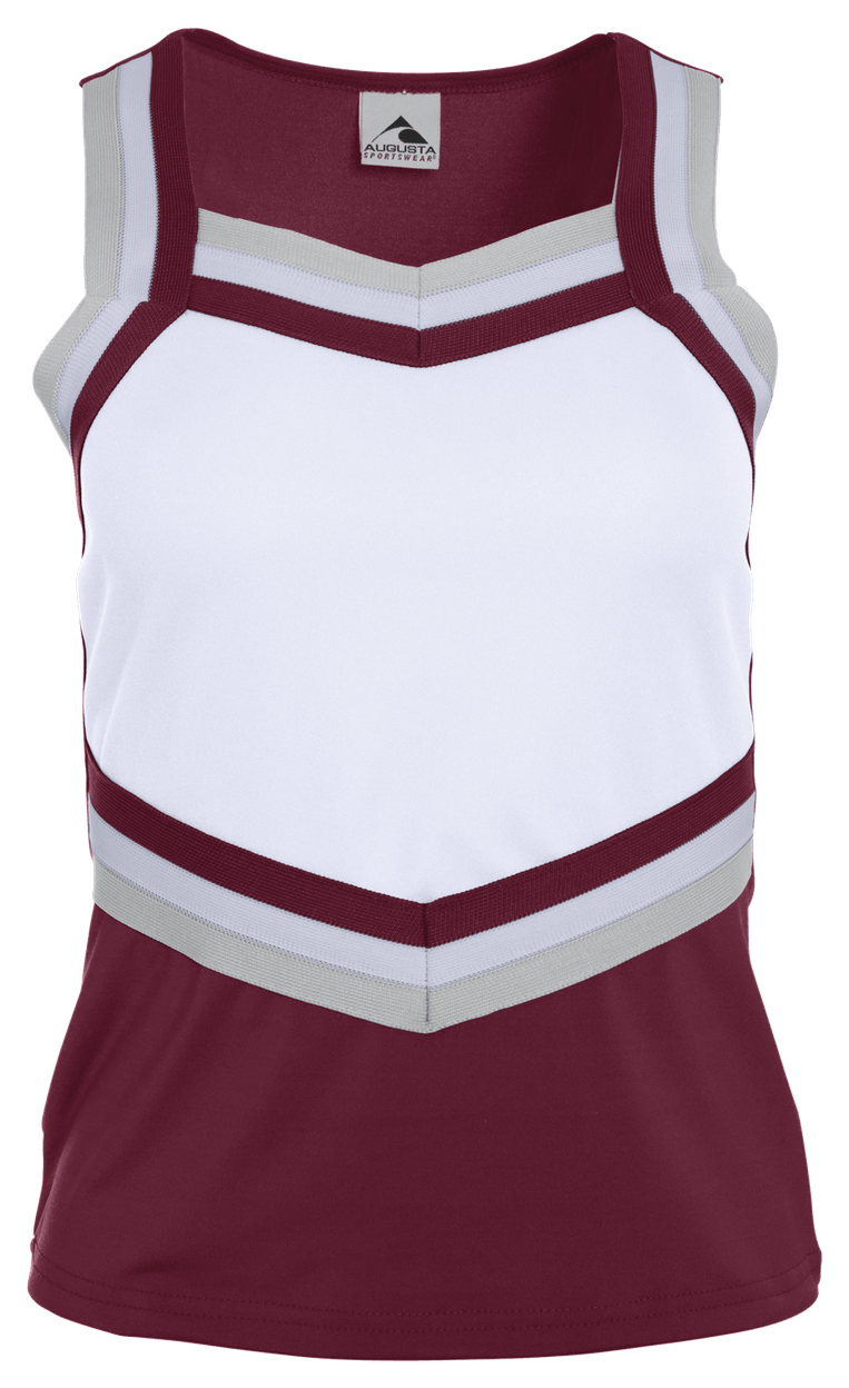 MAROON/WHITE/METALLIC SILVER