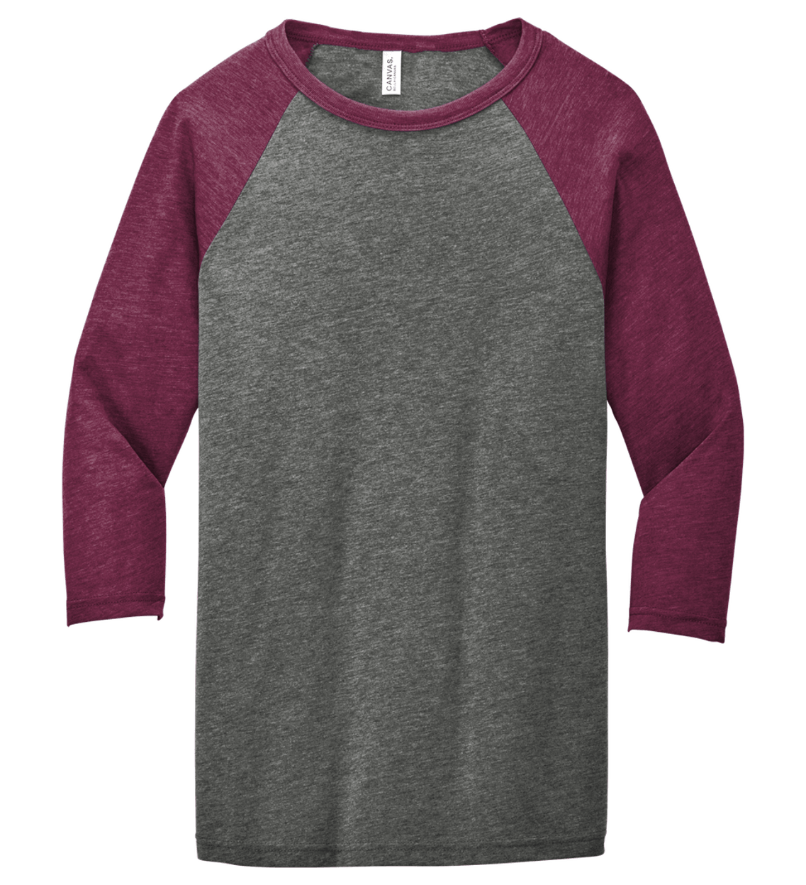 Grey/ Maroon Triblend