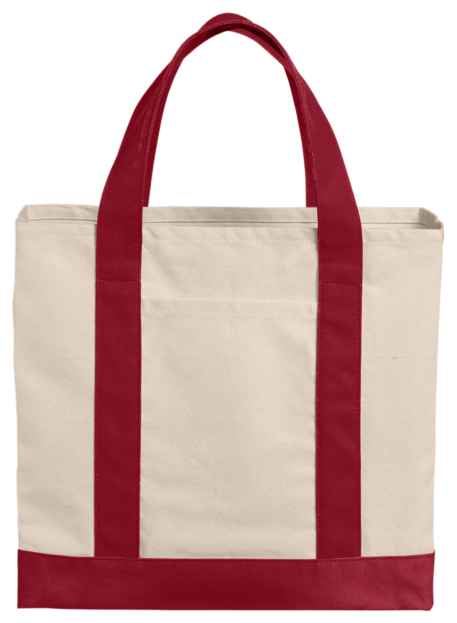 Port Authority Cotton Canvas Two-Tone Tote