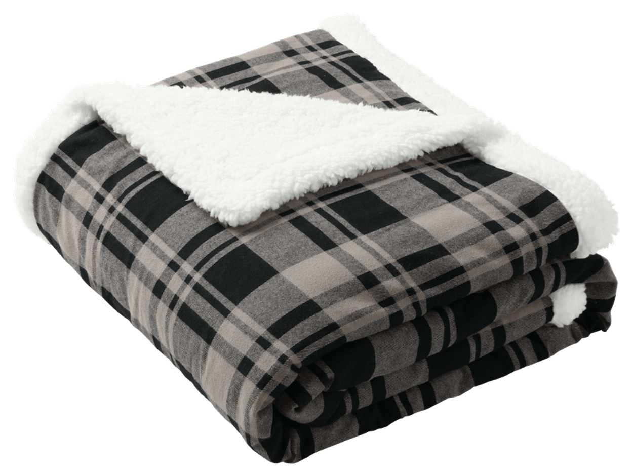 Black Uneven Plaid