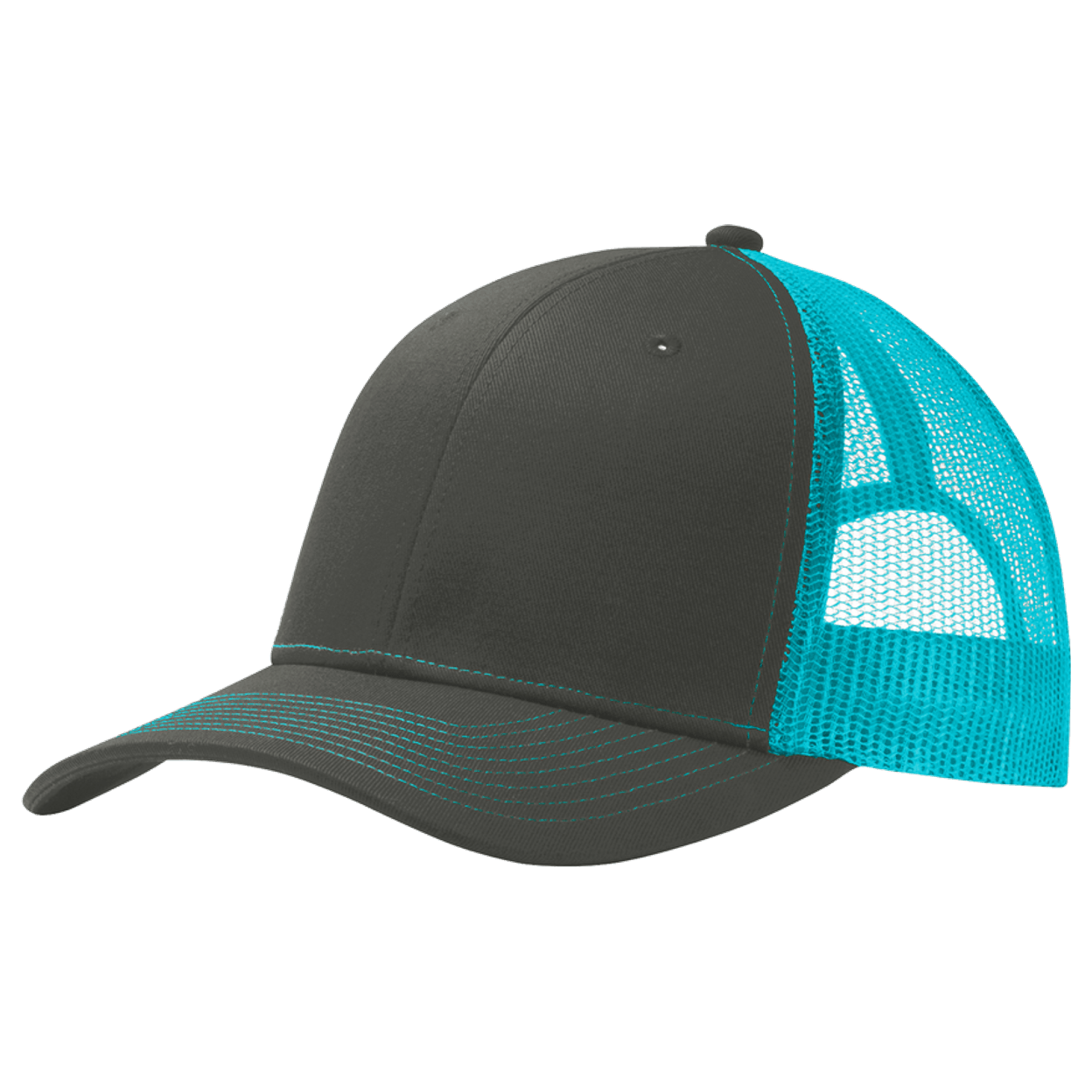 Grey Steel/ Neon Blue