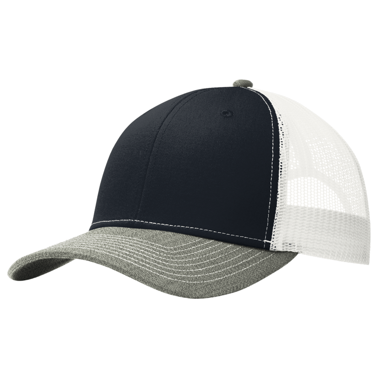 Rich Navy/ Heather Grey/ White