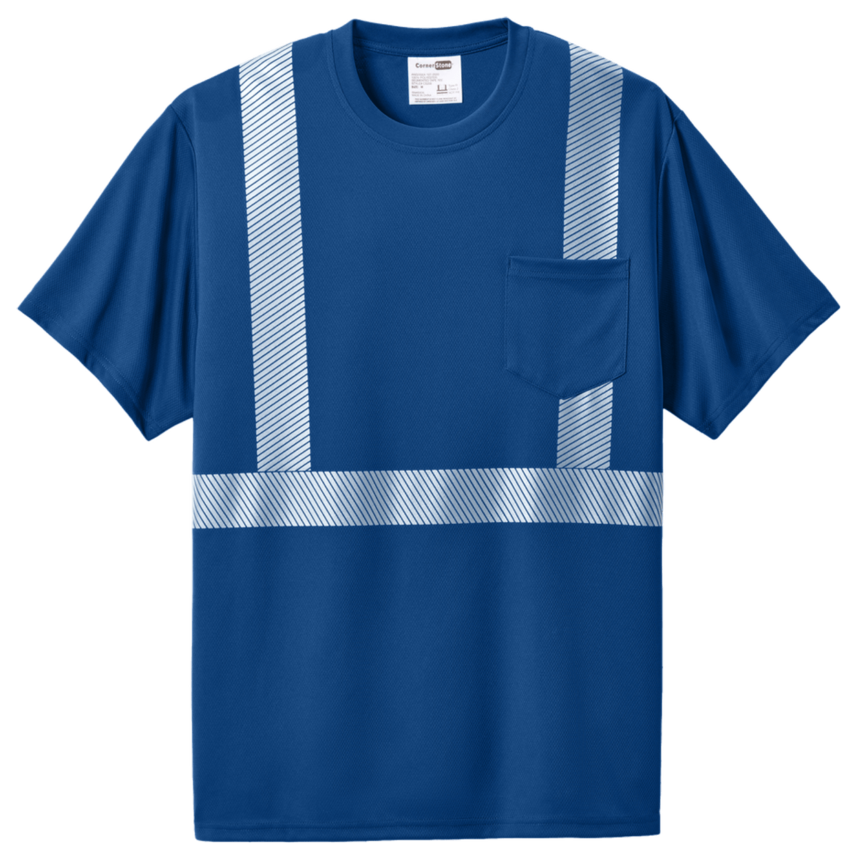 CornerStone Enhanced Visibility Segmented Tape Tee