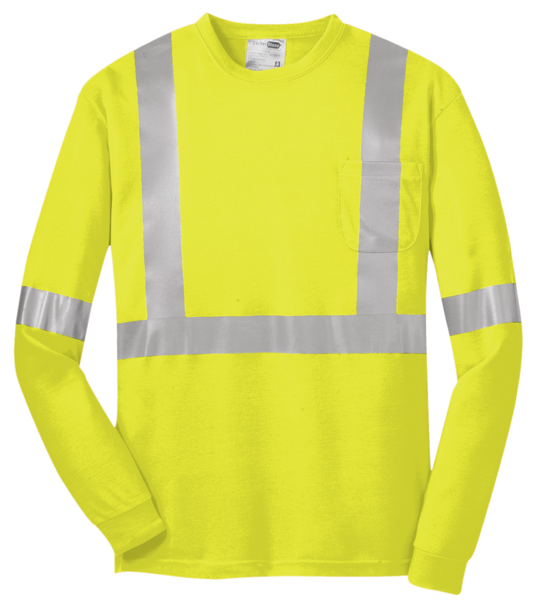 CornerStone ANSI 107 Class 2 Long Sleeve Safety T-Shirt