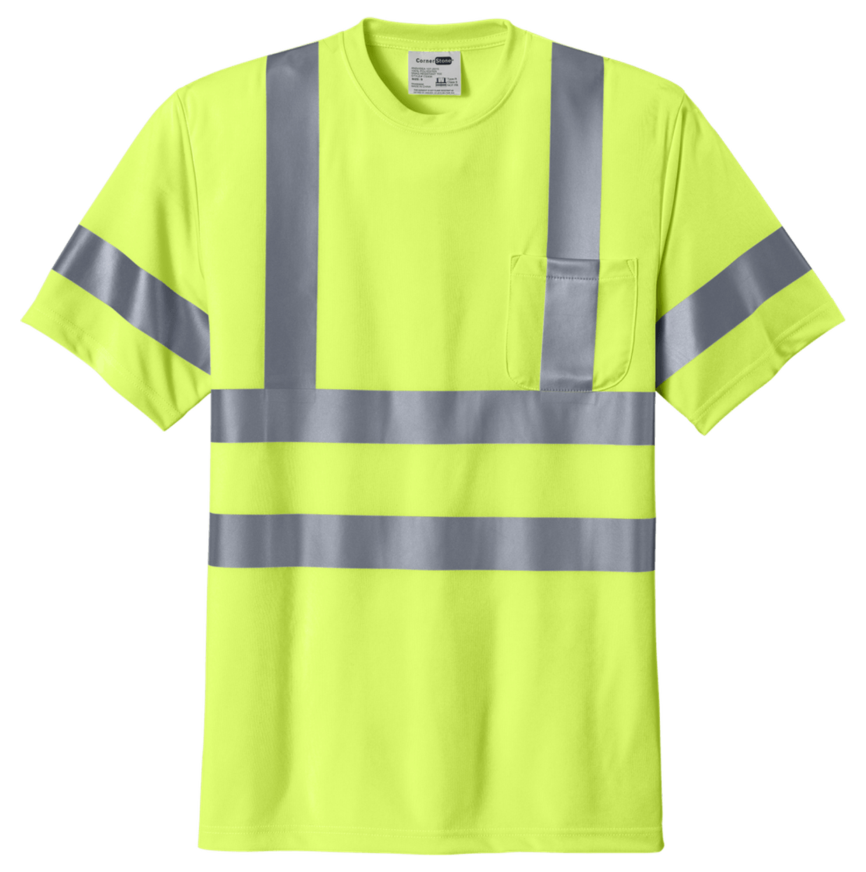 CornerStone - ANSI 107 Class 3 Short Sleeve Snag-Resistant Reflective T-Shirt
