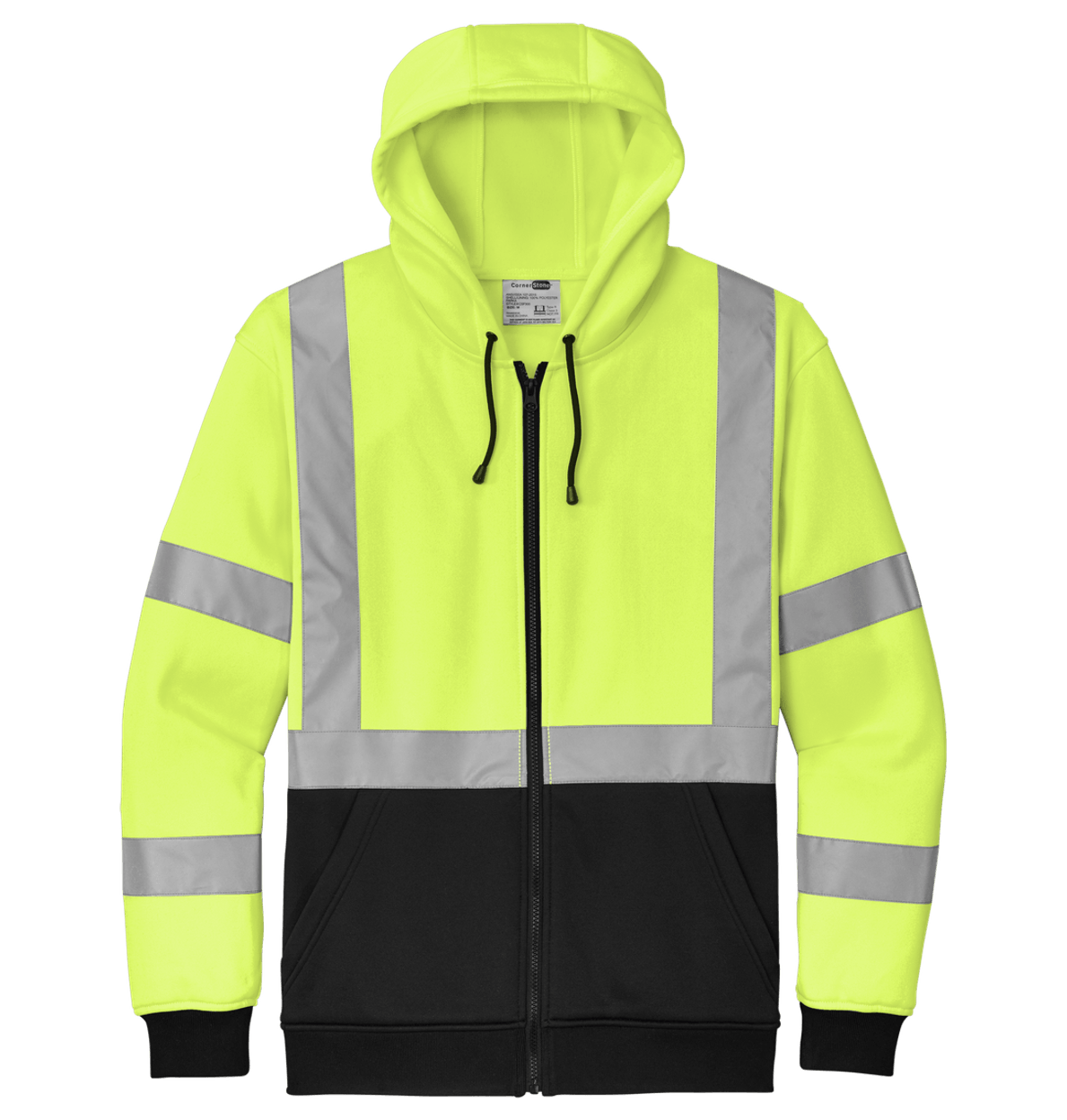 CornerStone A107 Class 3 Heavy-Duty Fleece Full-Zip Hoodie