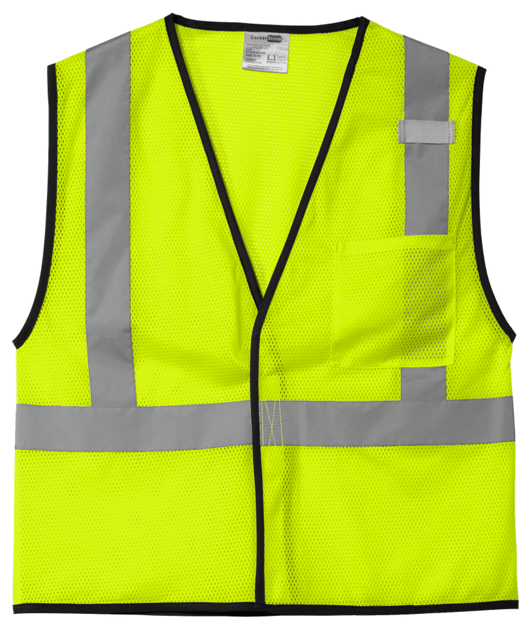 CornerStone ANSI 107 Class 2 Economy Mesh One-Pocket Vest