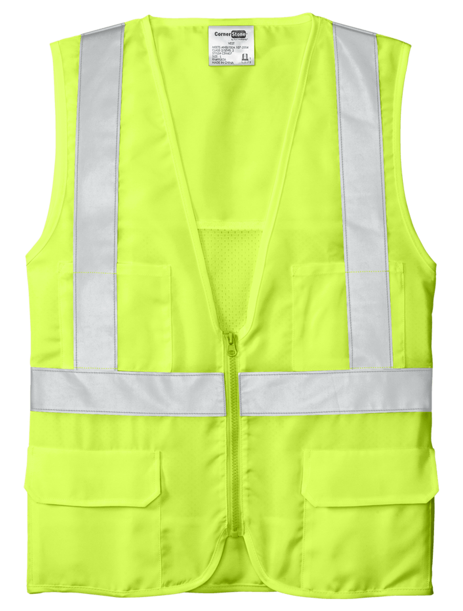 CornerStone - ANSI 107 Class 2 Mesh Back Safety Vest