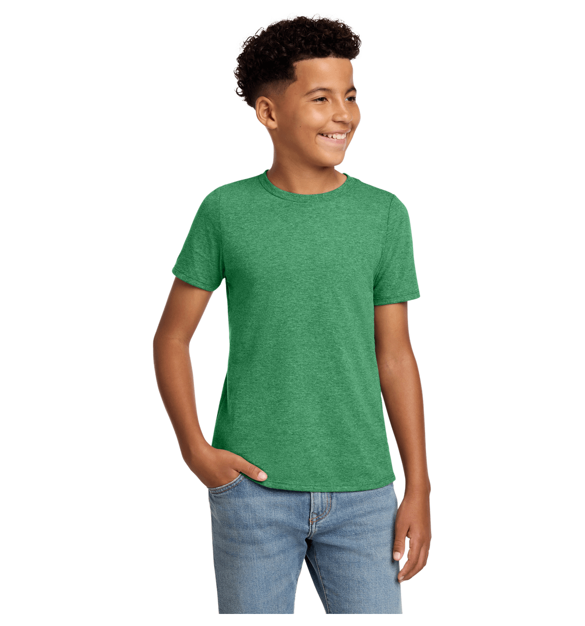 Heathered Kelly Green