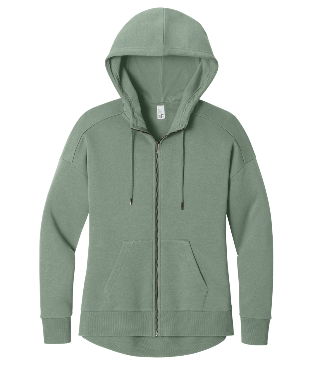 District Women's Perfect Weight Fleece Drop Shoulder Full-Zip Hoodie