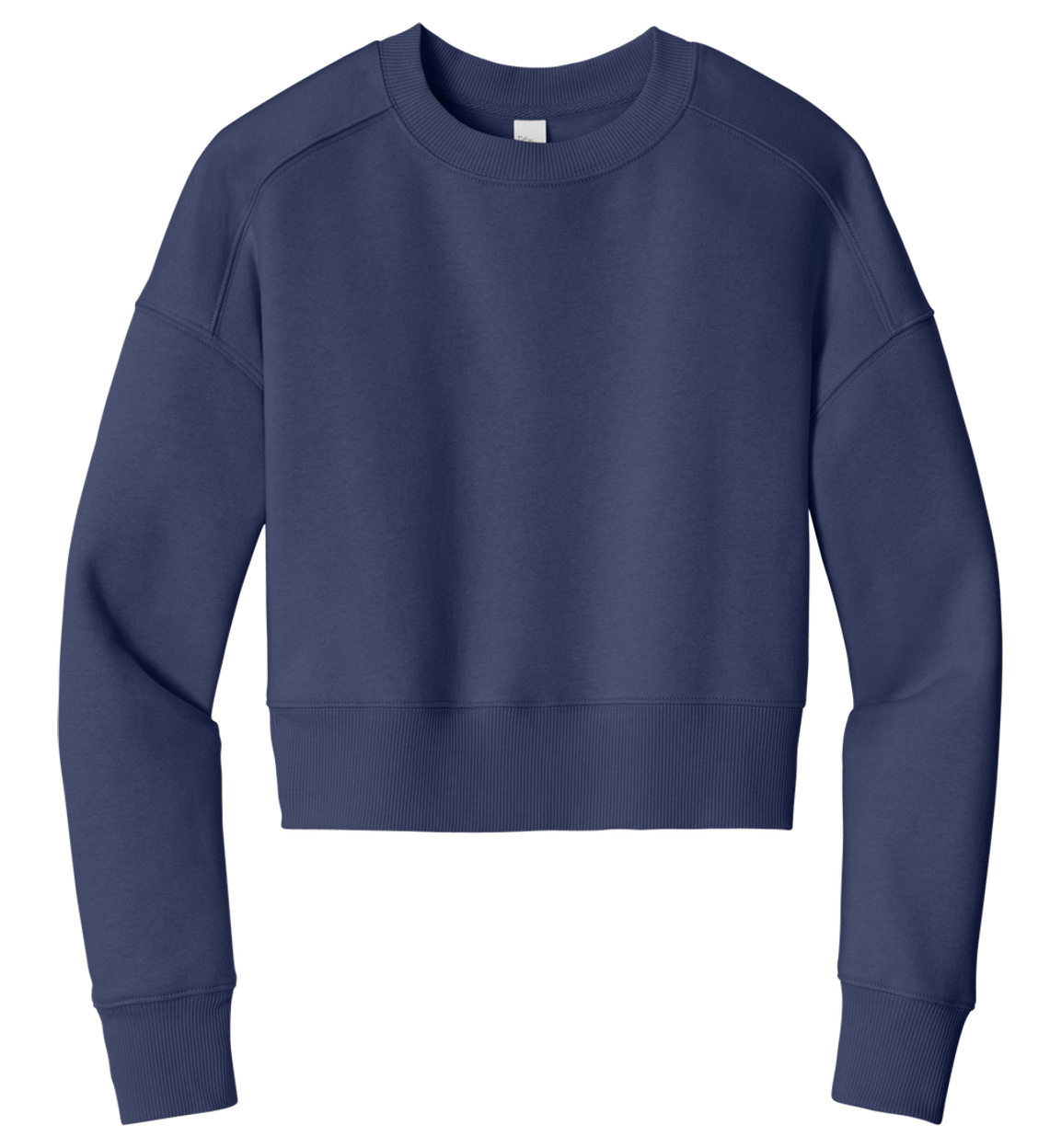 District Women's Perfect Weight Fleece Cropped Crew