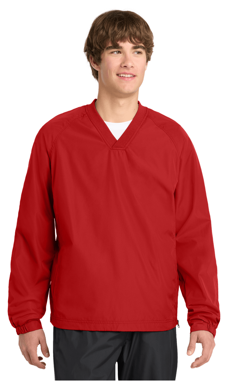 Sport-Tek V-Neck Raglan Wind Shirt