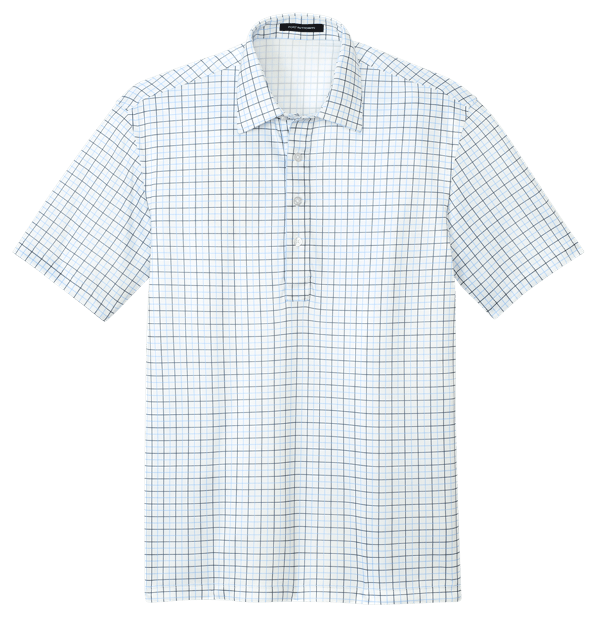 Black/ Carolina Blue Check