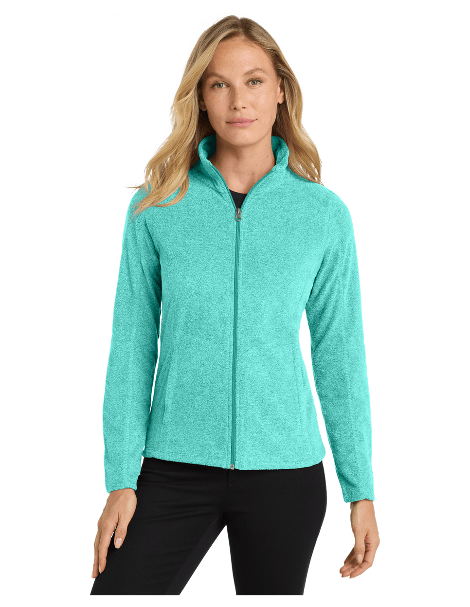 Port Authority Women's Heather Microfleece Full-Zip Jacket