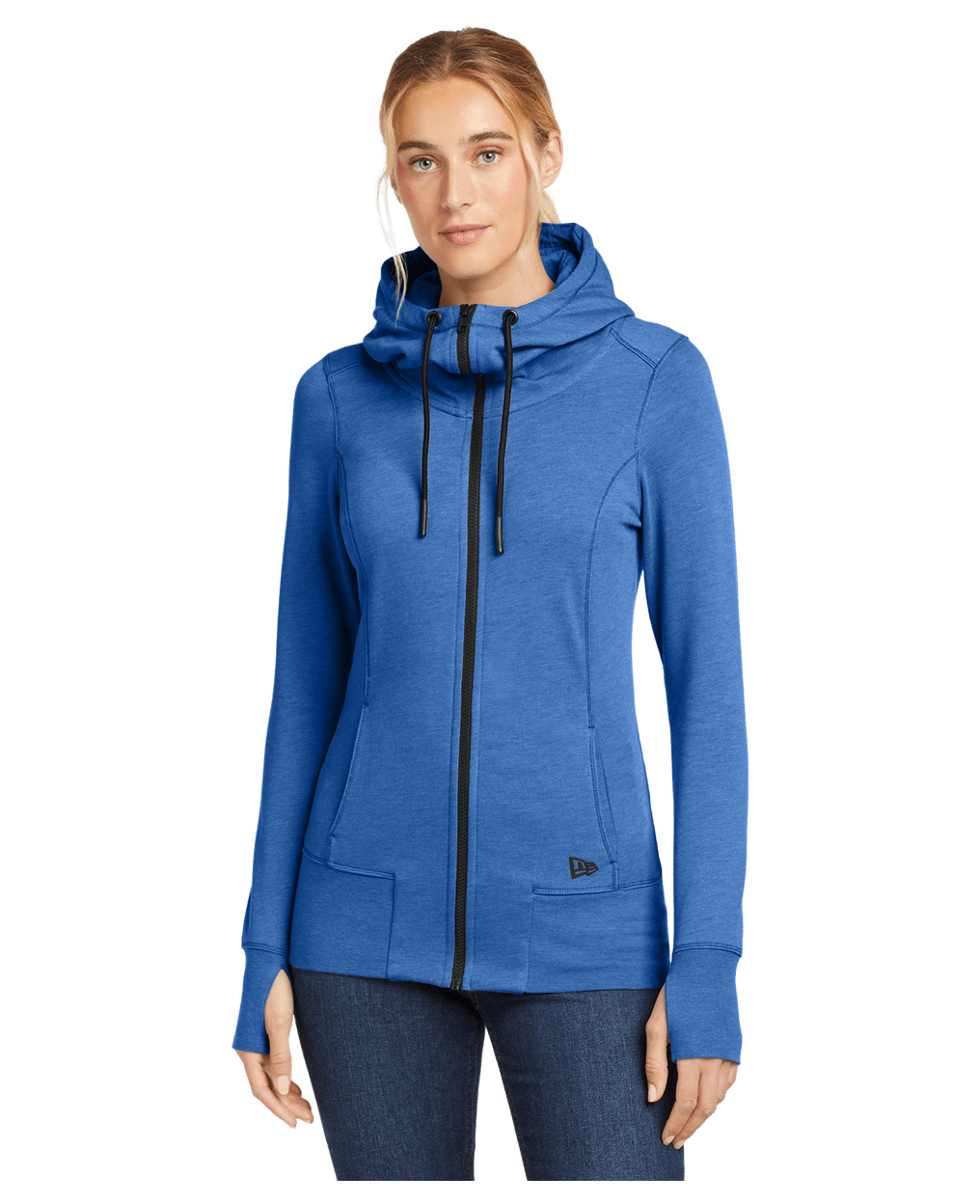 New Era Women's Tri-Blend Fleece Full-Zip Hoodie