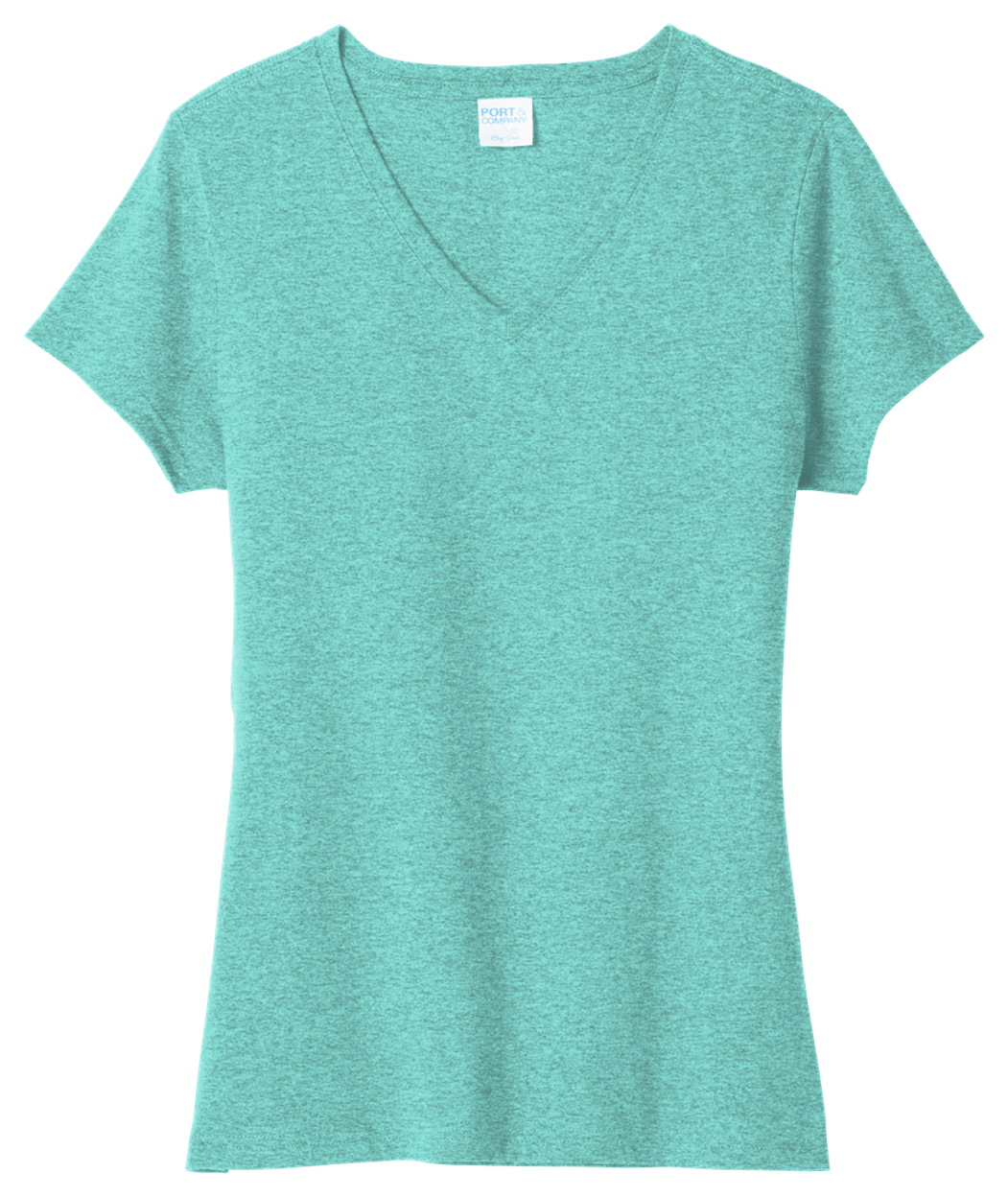 Port & Co Women's Tri-Blend V-Neck Tee