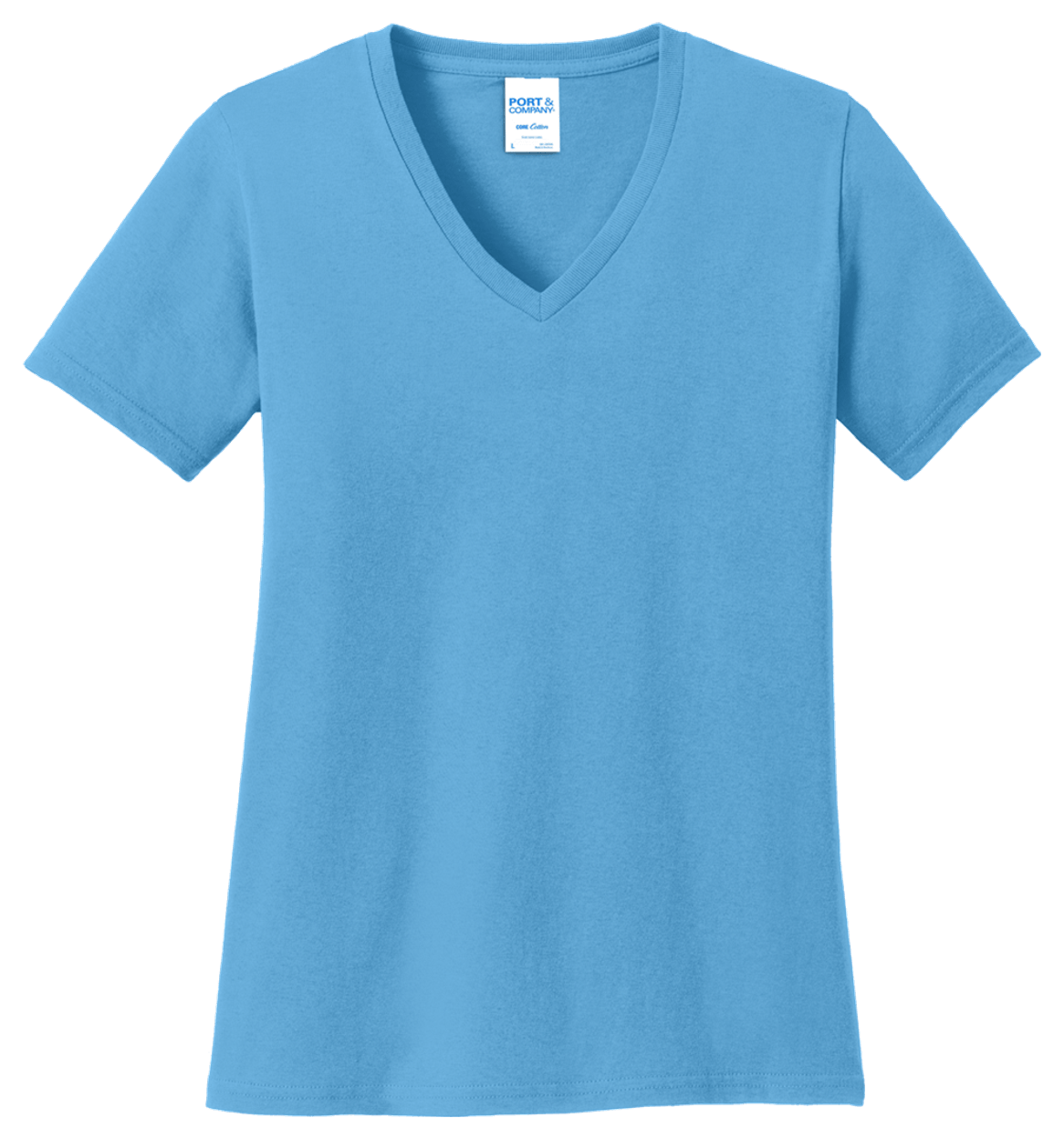 Port & Co Women's Core Cotton V-Neck Tee